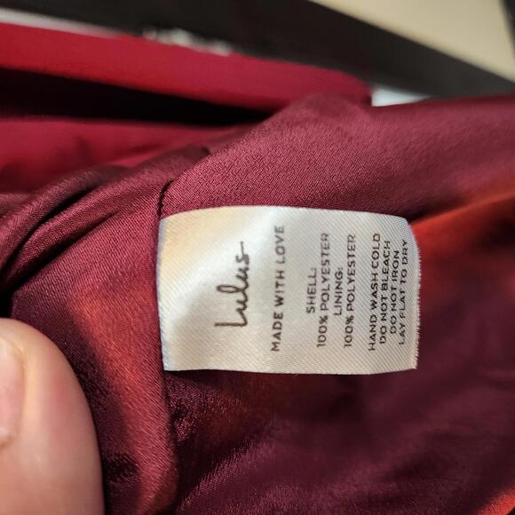 Lulus Women's Long Sleeve Marron Dress with Tie Waist- XS NWT - Picture 4 of 9